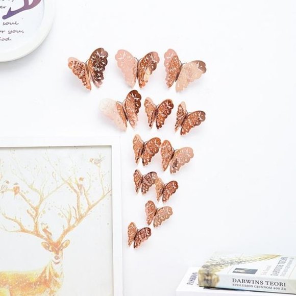 12 Pcs/Set New 3D Wall Stickers - Picture 2 of 16